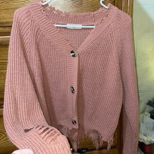 Full Circle pink sweater!!